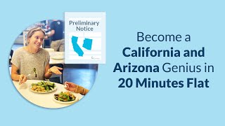 Preliminary Notices in California amp Arizona Become an Expert in 20 Mins  FAQs [upl. by Danella]