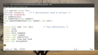 Part 02 Tutorial on lexyacc [upl. by Barcellona]