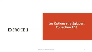 Les Options Stratégiques des entreprises Exercice 1 amp Correction [upl. by Nichola380]