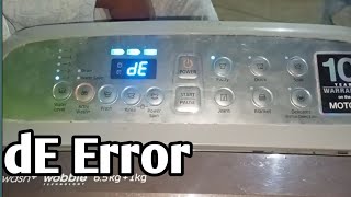 DE error fix in topload washing machinesamsunghindi [upl. by Hyacinth867]