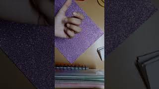 how to make a glitter 💜purple mini diary aliyask3812 bye [upl. by Stephenson588]