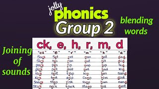 Phonics group 2 Blending words  Joining of sounds  phonics [upl. by Icrad993]