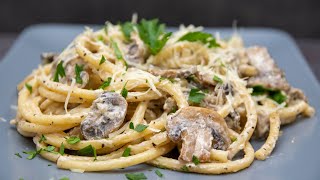 ПАСТА С ГРИБАМИ в сливочном соусе РЕЦЕПТ вкусных спагетти  PASTA WITH MUSHROOMS [upl. by El]