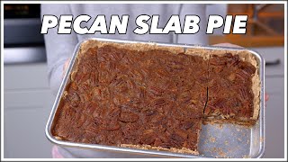 Pecan Slab Pie  Pecan Sheet Pan Pie Recipe  Glen And Friends Cooking [upl. by Ogram]