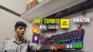 BEST BUDGET GAMING KEYBORD MOUSE COMBO  ANT ESPORTS KM 500W  ₹ 1100 ONLY unboxing keyboard [upl. by Kiraa]