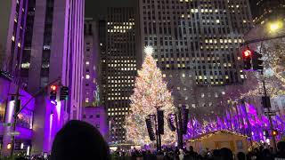 Rockefeller Center Christmas Tree Lighting 2023 [upl. by Pasquale]