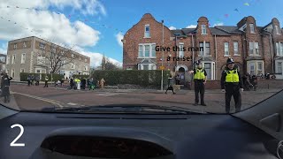 Purim in Gateshead 2024 driving through the streets delivering Shlach Manos [upl. by Nonregla484]