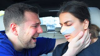 Getting a NOSE JOB PRANK on HUSBAND HE STARTED CRYING [upl. by Granthem863]