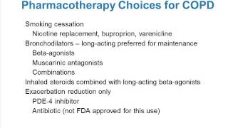 Management of COPD Update [upl. by Yerffoeg]