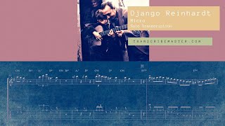 Micro  Django Reinhardt  solo transcription [upl. by God]