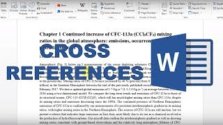 How to make cross references in word [upl. by Aracat70]