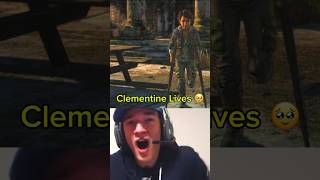 CLEMENTINE LIVES MOST EMOTIONAL REACTION The Walking Dead [upl. by Adelaide767]