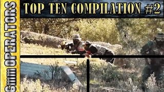 TOP TEN SNIPER KILLS COMPILATION 2  AIRSOFT  M24 AampK by INNOVA CUSTOM [upl. by Kral]