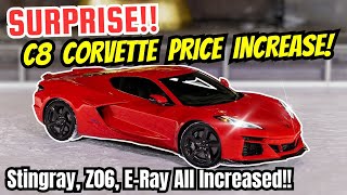 ANOTHER C8 Corvette Price Increase Announced WHAT IS GM DOING [upl. by Alver]