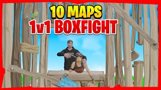 🥊🤼‍♂️ BEST 10 1v1 BOX FIGHT maps 2023  1v1 box fight fortnite code [upl. by Ydak997]