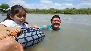 Caravana Madre Migrante De Honduras Llegan A USA Cruzando Rio Bravo Piedras Negras [upl. by Shu]