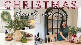 CHRISTMAS DECORATE WITH ME 2023  Christmas Decor Ideas  Christmas Living Room and Kitchen Part 1 [upl. by Hsuk]