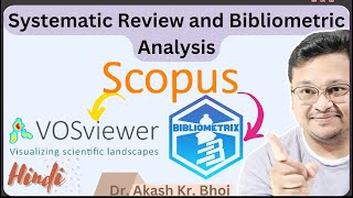 Scopus Metadata to R Biblioshiny and VOSviewer  Bibliometric Analysis and Visualization  Hindi [upl. by Nasar]