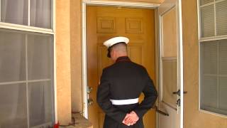 Marine surprises mom for Christmas [upl. by Aggy]