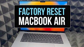 How to Factory Reset a MacBook Air M2 [upl. by Ezra]