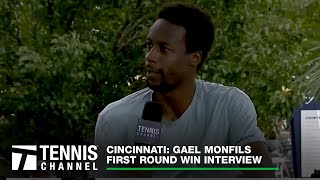 Happy Wife Happy Life For Gael Monfils Cincinnati 1R Win [upl. by Nicolau619]