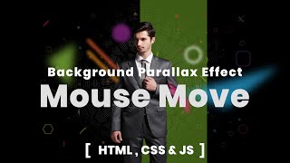 Background Parallax Effect on Mouse Move Using HTML CSS amp JS  Parallax Effect Html CSS amp JS [upl. by Arul]