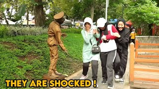 Human Statue Prank Funny Reactions of Living Statue [upl. by Booker410]