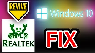 Realtek not showing How to get Back Realtek in Windows 10  Missing Realtek 2021 Missing Realtek [upl. by Adali]