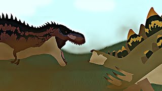 Stegosaurus vs Tarbosaurus JURASSIC WORLD STICKNODES ANIMATION [upl. by Zat]