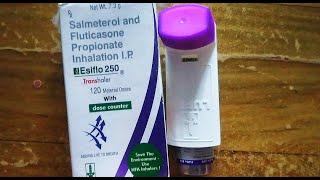 Esiflo 250 Transhaler Esiflo 250 Transhaler uses in hindi inhaler अस्थमा के लिए एजीफ इन्हेलर [upl. by Mcwherter401]