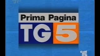 Canale 5  quotTg5 Prima Paginaquot Rullo  Edicola  20 Dicembre 1995 720p50HD [upl. by Irrehs602]