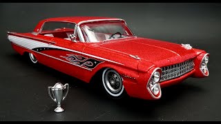 1961 Ford Galaxie Custom Lowrider 125 Scale Model Kit Build How To Assemble Paint Decal Interior [upl. by Wildermuth]