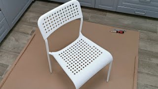 Assembling IKEA furniture  ADDE  Chair stackable [upl. by Parthena]