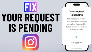 FIXED Your Request Is Pending Error on Instagram [upl. by Linker]