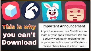 This is why you can’t DOWNLOAD any apps from TweakboxTutuapp iOSGods and others [upl. by Ellata]