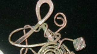 Hammer forged copper sterling and brass art jewelry by Tara Wangchuk [upl. by Gingras]