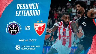 🏀Resumen Extendido Paris Basketball vs Estrella Roja de Belgrado  Euroliga 202425 Jornada 1 [upl. by Nelyaw]