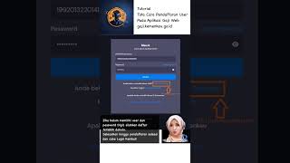 Tutor B Tata Cara Pendaftaran User Pada Aplikasi Gaji Web shorts migrasi gaji NengCSO kppn [upl. by Llert908]