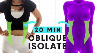 20 Minute Waist Shaping Workout  at home exercises for sleek obliques [upl. by Maclaine]