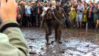 Mud Sliding at T in the Park 2011 [upl. by Aivun]