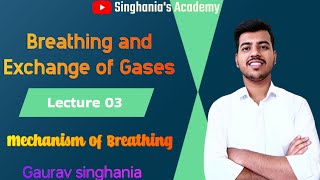 Breathing and Exchange of Gases  Class 11 lecture 03  Neet Ncert Biology  Gaurav Singhania [upl. by Oicnedif]