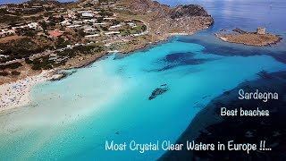 Sardinia Best Beach Drone Footage 4k  Most Beautiful Beaches Italys Most Crystal Clear Waters [upl. by Eniluqcaj]