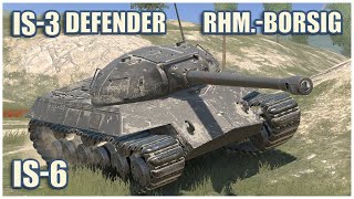 IS3 Defender IS6 amp RhmBorsig WT • WoT Blitz Gameplay [upl. by Rotow]