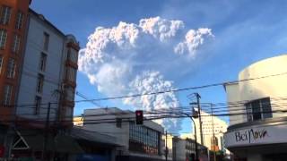 La erupción del Calbuco vista desde el volcán Osorno [upl. by Eintruok675]