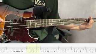 Radiohead  Just Bass Cover with TAB [upl. by Samala]