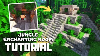 Minecraft How to Build a Jungle Temple Enchanting Room  Minecraft Tutorial [upl. by Wehtta442]