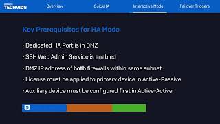 Sophos Firewall v180 Configure High Availability Mode Part2  HA Configuration  Sophos Tech Videos [upl. by Ellehcsar982]