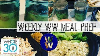 Weekly WW Meal Prep  Egg mug cups Buffalo Meatballs Coleslaw [upl. by Milstone]