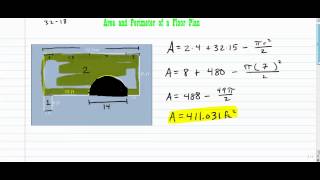 Area and Perimeter of a Floor Plan [upl. by Lytsirk]