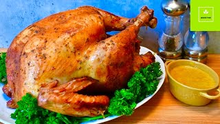 Cómo hacer Pavo al Horno que quede jugoso con su Salsa [upl. by Ailemap656]